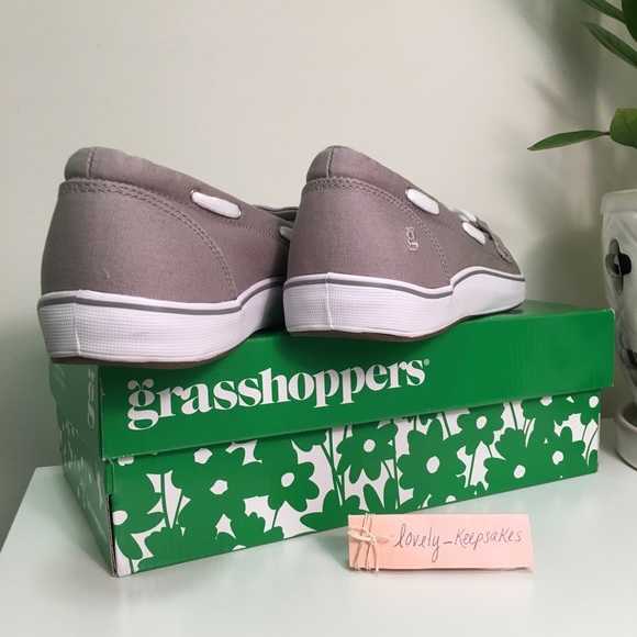 Grasshoppers Windham Gray Preppy Boat Shoes. Sz 9 - Picture 5 of 8